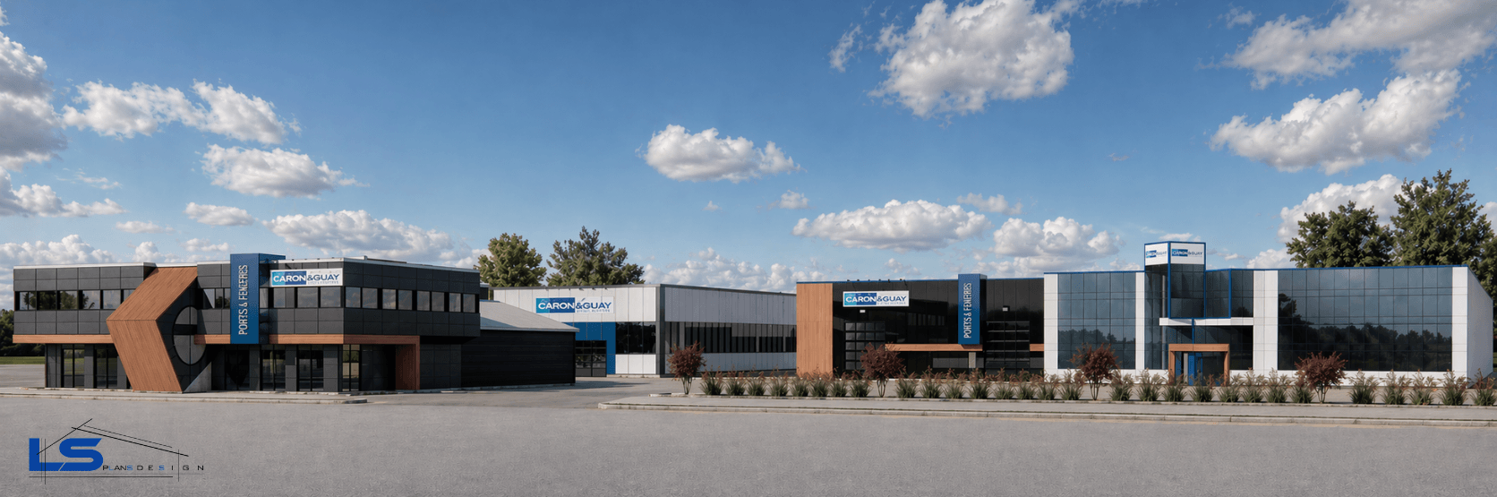 Plan extérieur des nouveaux locaux, LS Plan Design